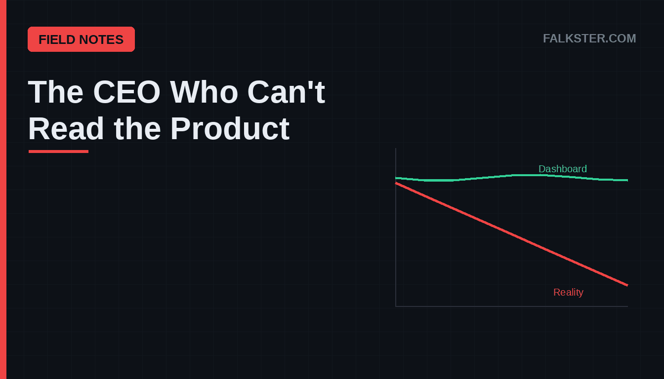 The CEO Who Can't Read Their Own Product Anymore